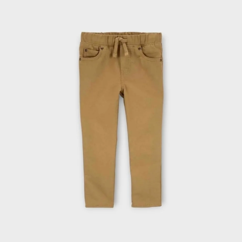 Carter's Boy's Khaki Wheat Pull On Pants ~sz 2T